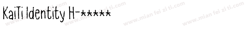 KaiTi Identity H字体转换